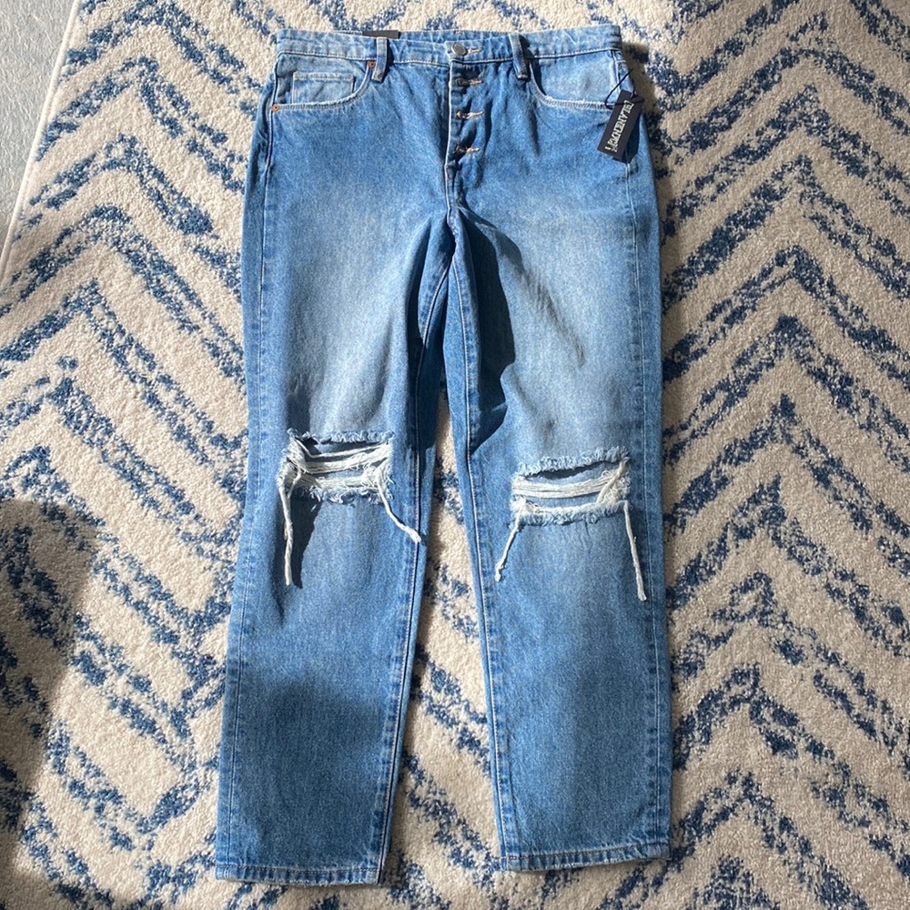 BLANK NYC The Madison Crop Button Fly Jeans